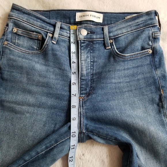 DENIM FORUM The Nico Mid Rise Skinny Crop Size 28 - Picture 14 of 16